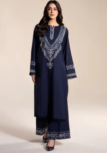 HC-6200 UNZAY luxury 2 piece suit for women elegant embroidered designer casual wear outfit