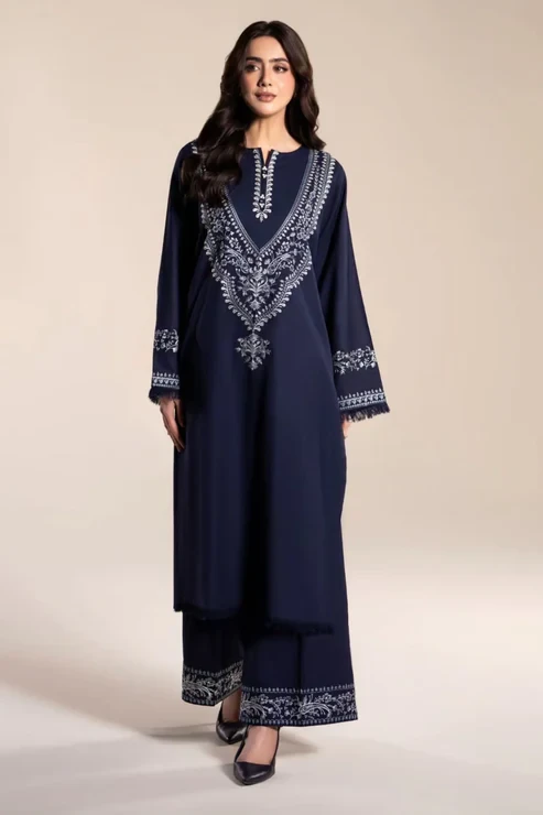 HC-6200 UNZAY luxury 2 piece suit for women elegant embroidered designer casual wear outfit