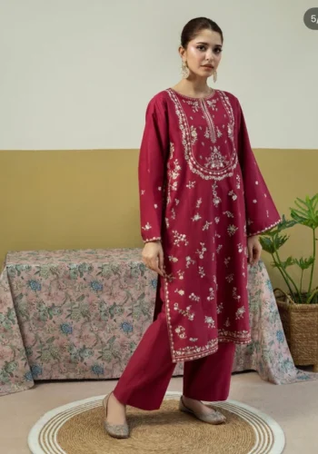 HC-1833 Urge luxury embroidered lawn 2 piece suit for women with elegant premium festive design