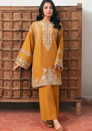 HC-306 Zaha luxury embroidered lawn 2 piece suit for women with elegant premium festive design