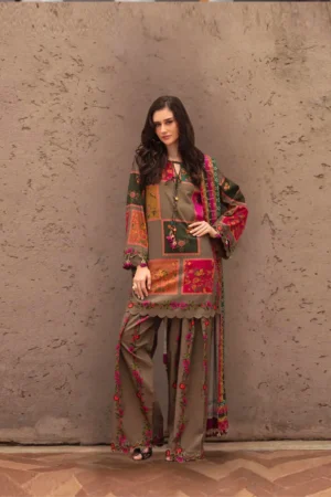 HC-2603 Charizma most trending lawn 3 piece suit for women with elegant embroidered festive design