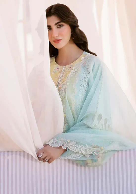 HC-805 Bin Ilyas Luxury Embroidered Lawn 3PC
