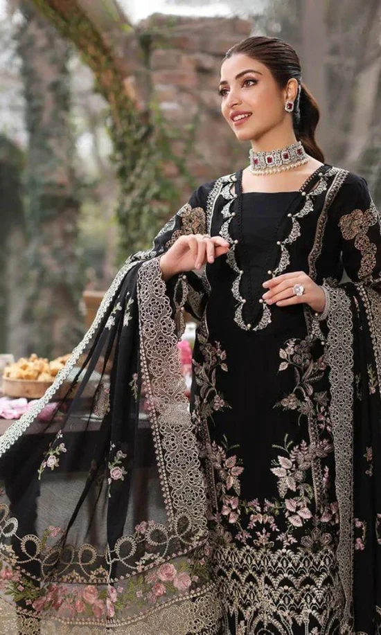 HC-2009 Kahf by Kinza Hashmi Luxury Embroidered Lawn Ready to wear Dubata 3PC
