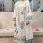 HC-344 Qalamkar hot selling luxury embroidered lawn 3 piece suit for women with elegant premium festive design