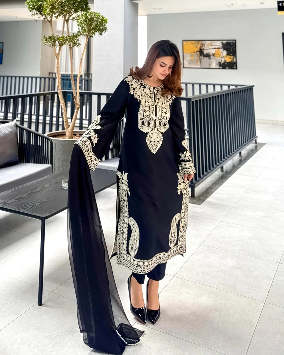 HC-836 Urge Luxury Embroidered lawn 3PC