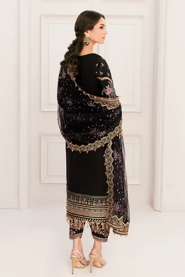 HC-0074 Baroque Heavy Embroidered Bridal Unstitched 3PC Suit