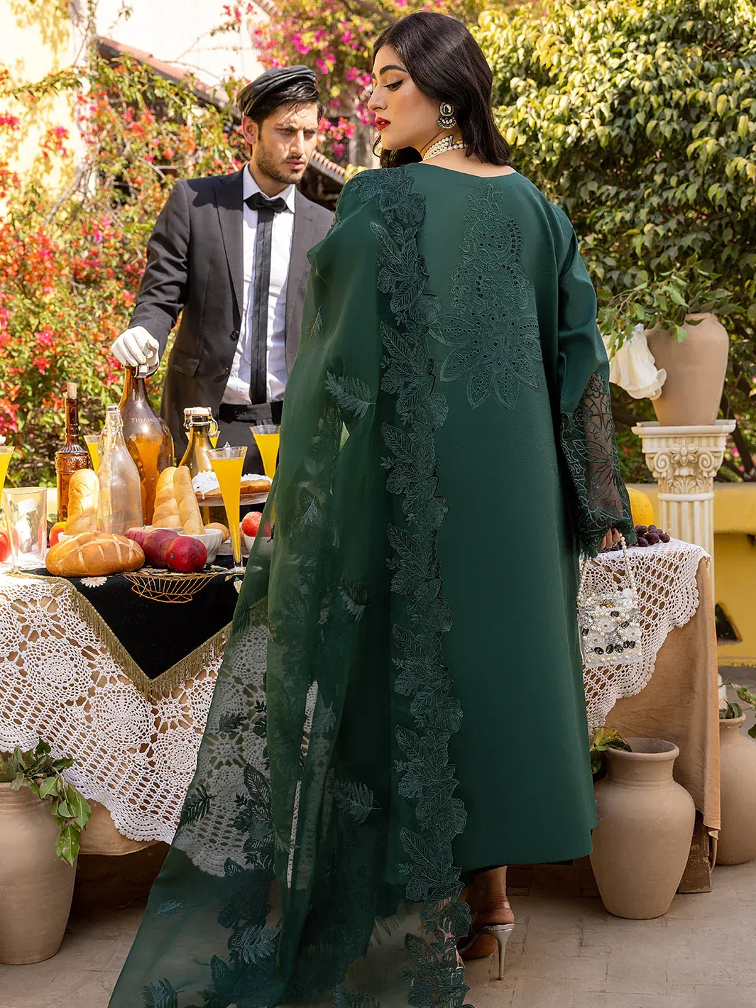 HC-0002 Embroidered Lawn Unstitched 3PC Set