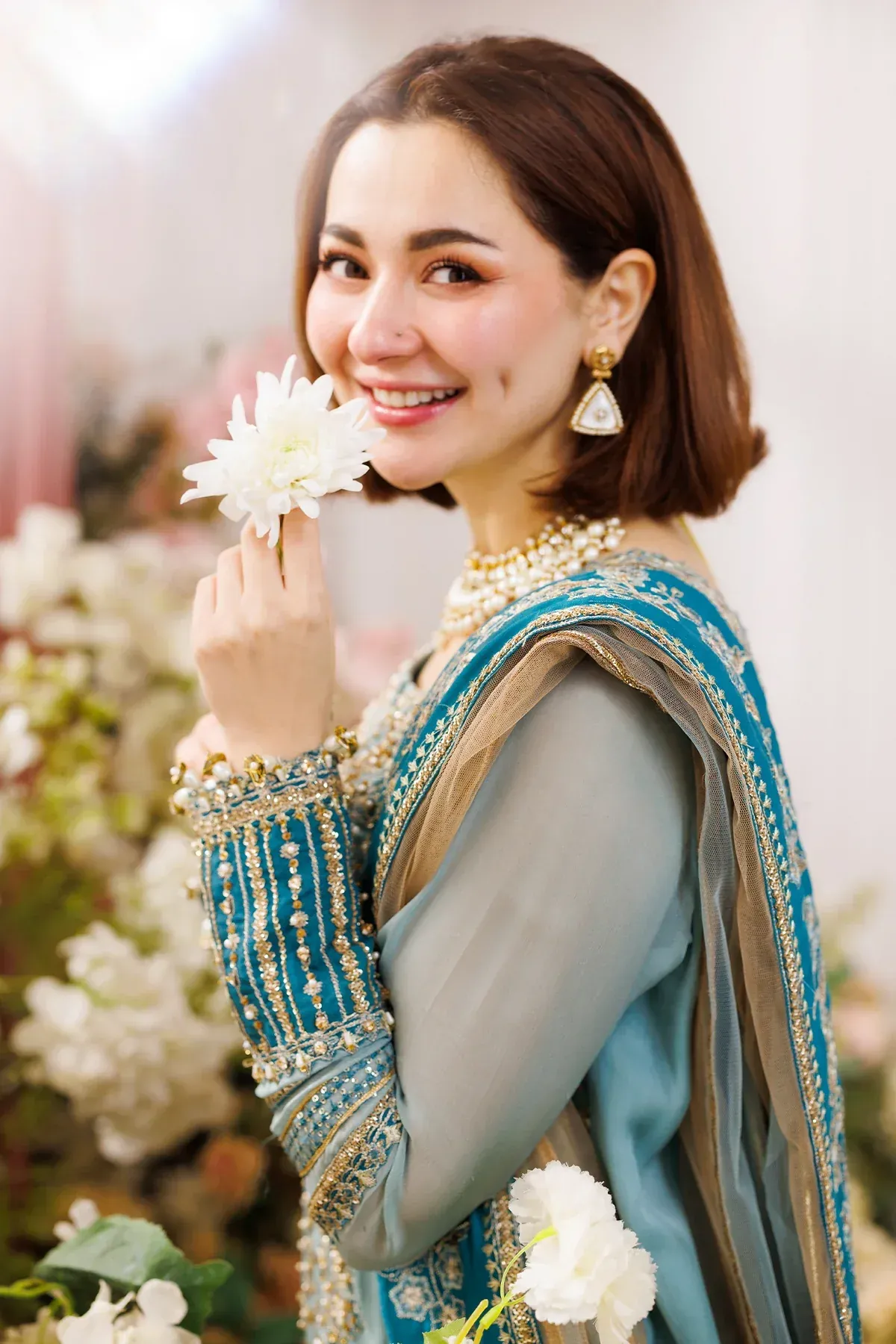 HC-0050 Charizma Chiffon & Net Embroidered Unstitched 3 Piece Suit