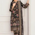 HC-0074 Baroque heavy embroidered bridal unstitched 3 piece suit for women with luxury Pakistani designer embroidery