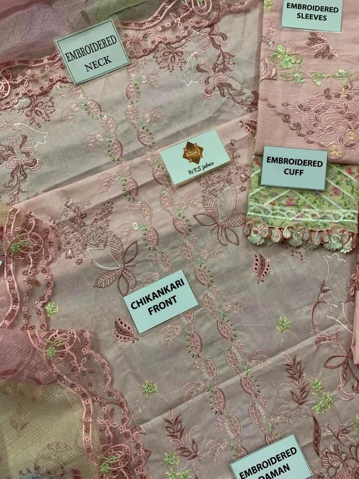HC-09 Premium Embroidered 3PCS Suit