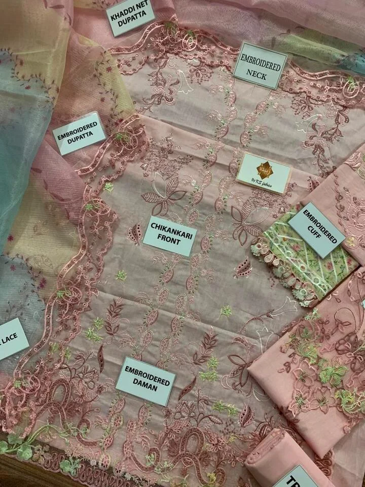 HC-09 Premium Embroidered 3PCS Suit