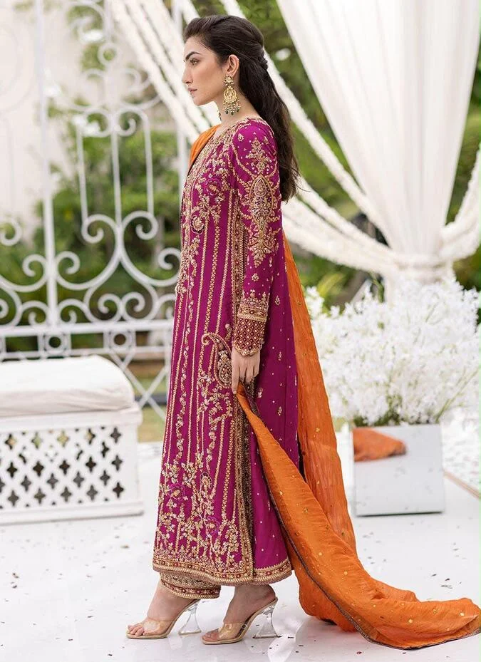 HC-0164 FARAH TALIB AZIZ Heavy Embroidered Unstitched 3PC Suit