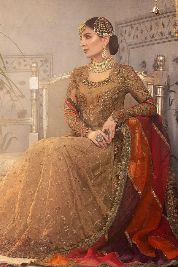 HC-0164 FARAH TALIB AZIZ Heavy Embroidered Unstitched 3PC Suit