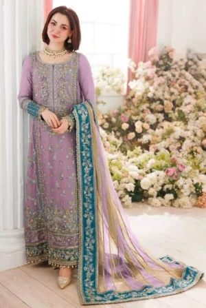 Charizma Embroidered Chiffon Unstitched 3 Piece Suit HC-0050