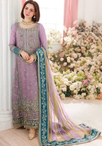 Charizma Embroidered Chiffon Unstitched 3 Piece Suit HC-0050