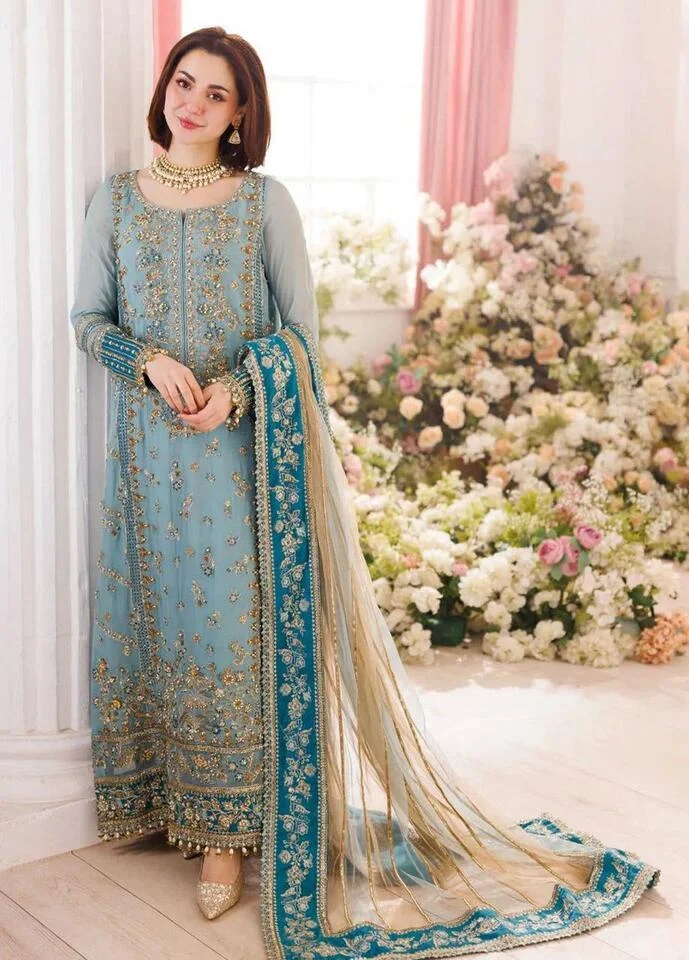 Charizma Embroidered Chiffon Unstitched 3PC Set - HC-0050