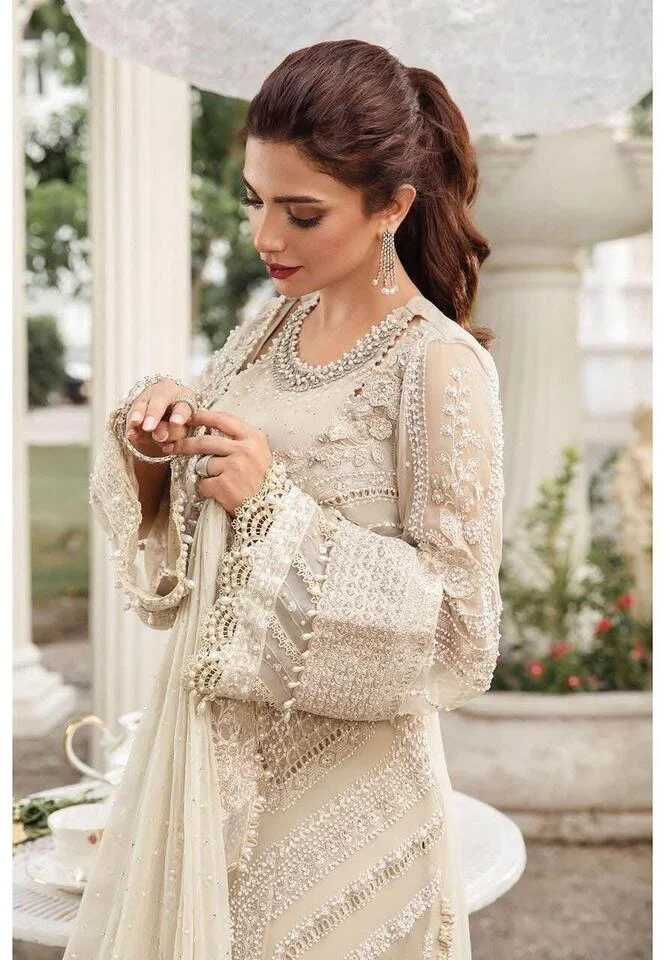 HC-0059 MARIA.B Unstitched Embroidered Chiffon 3PC Suit