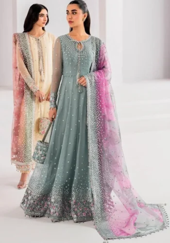 JAZMIN Heavy Embroidered Unstitched 3 Piece Suit HC-0157