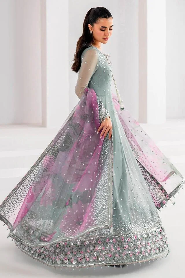 JAZMIN Heavy Embroidered Unstitched 3PC Suit | HC-0157
