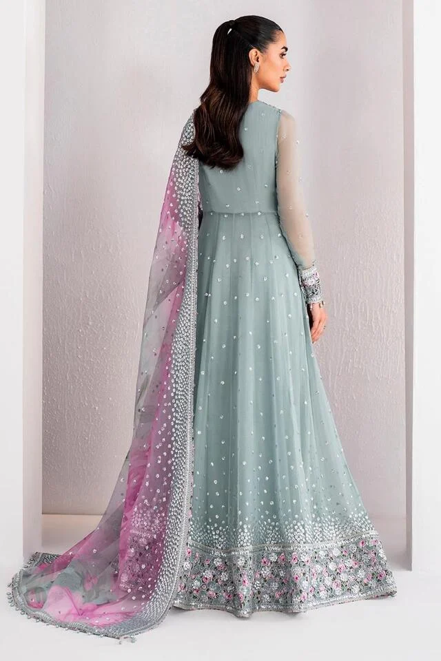 JAZMIN Heavy Embroidered Unstitched 3PC Suit | HC-0157